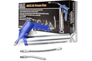 CCLIFE Pistola Engrasadora Neumática 6000 psi Bomba de Engrase Entrada de Aire BSP de 1/4 Pulgadas