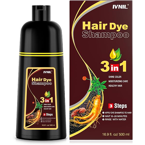 Centella Clean Schwarz Haarfärbeshampoo – 3 In 1, 500 Ml, Für Graue Haare