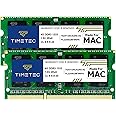 Timetec Apple DDR3 1333MHz PC3-10600 Unbuffered Non-ECC 1.5V CL9 2Rx8 Dual Rank 204 Pin SODIMM Apple Memory Ram Module Upgrade (8GB Kit(2x4GB))