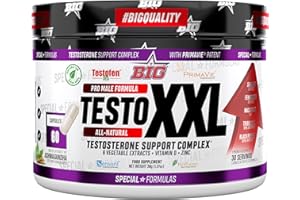 BIG - Testosterona Hombre - 60 Cápsulas - Precursor de Testosterona Natural para Aumento de Masa Muscular, Energía y Rendimiento Físico - Extractos Naturales, Maca, Tribulus Terrestris, Shilajit