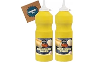 Dänisches Fransk Hotdog Dressing Nordthy 2er Set - 2 x 900g original dänisches Fransk Dressing, Hot Dog Dressing für Fransk Hot Dogs - Jawela Box - Großpackung - Hot Dog, Fransk Hot Dog, Grillen