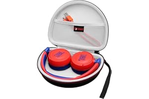 XANAD Kopfhörer Tasche für JBL Junior 320 BT/JBL Jr310 BT rot blau On-Ear Kinder Kabelloses Faltbares Bluetooth Kopfhörer (schwarz)