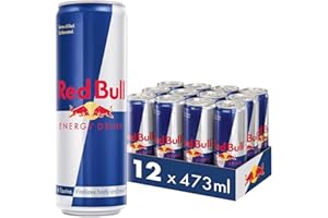 TARANNOVA Red Bull Energy Drink 473ml x Pack of 12 - Premium Energy Boost with Red Bull's Signature Formula