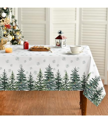 Kersttafelkleed rechthoekig (360 x 140 cm) Sterrenregen Rood