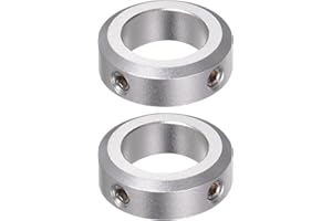QUARKZMAN 2pcs Bague de Réglage Bague Arrêt d'axe Butée Arbre Collier 20mm Alésage Aluminium Alliage, 32mm OD, 10mm Largeur pour Roue Brouette Pont Boîte Vitesses CNC Anodisation