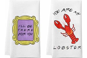 Puluole Friends TV-Show-Merchandise, Geschirrtücher mit Freundesmotiven, Geschirrtücher für die Küche, Handtücher für Küche, Wohnung, Küche, Gadgets, Freunde, TV-Show, Geschenke, 2 Stück