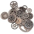 Zeayebsr 40 g Steampunk Gears Vintage Steampunk Gears Set Pendant Metal for Jewellery Crafts