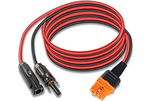 GELRHONR Solar Connector to XT60i Cable, 12AWG Solar to XT60i-F Extension Adapter Cable for Solar Panel RV Portable Power Station Solar Generator (1.5M/4.9Ft)