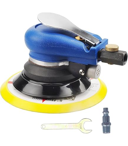 Ponceuse pneumatique MINIFINKER AT-980-6 - Ponceuse orbitale aléatoire à air de 6 pouces