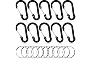 SZXMDKH Nonlocking Carabiner, Ultra-Light Aluminum Alloy D-Ring High Strength Key Chain Clip Hook