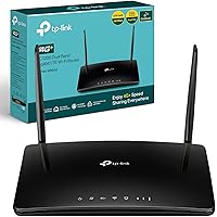 TP-Link AC1200 4G+ Cat6 Wireless Dual Band Gigabit Router, 4G/3G Network SIM Slot Unlocked, MU-MIMO technology, No Configurat