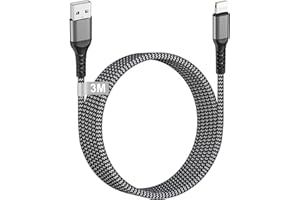 KINPEE Kabel USB Lightning 3M [Certyfikat Apple MFi], Kabel USB Lightning Power Delivery Szybkie ładowanie do Lightning dla iPhone 14/13/12/11/X, iPad, iPod, AirPods