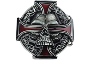 Daisybaby Novelty Cross Belt Buckle Men's Simple Western Cowboy Celtic Knot Belt Buckles 13 Styles