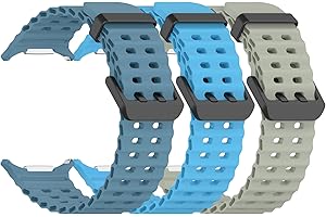 Gheper 3 Pack Bands Compatible with Samsung Galaxy Watch Ultra 47mm [2024] Wristband Soft Silicone Sport Strap Replacement for Galaxy Watch Ultra 47mm Smartwatch Accessory Women Men