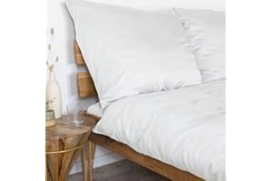 ‎AGA.PIE AGAPIE - Bambus Lyocell Kopfkissenbezug 80x80 cm - Weiß, 100% Bio Oeko-Tex 100, für Allergiker, Antibakteriell, Ganzjahres-Bettwäsche, Atmungsaktiv, Geruchshemmend, Besonders sanft