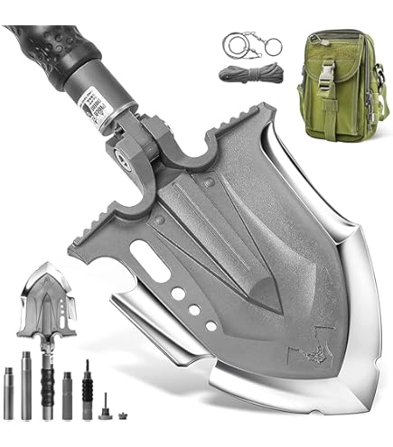 LIWI-Pelle de camping, pelle de survie pliable multi-fonctions ou pelle