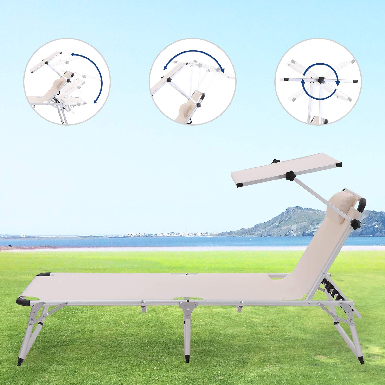 SONGMICS Sonnenliege – Bild 3