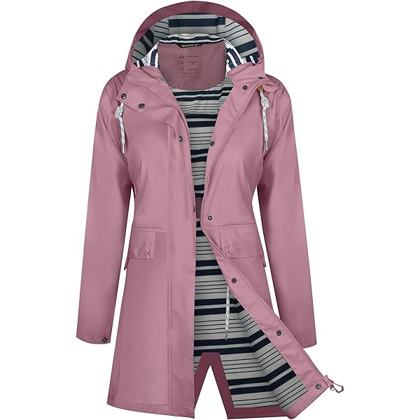KODMNSW Damen Regenjacke - Leichte Übergangsjacke Für Outdoor Und Alltag