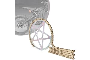 RUNFARR Motorrad-Ritzelkette, 112 Motorradantriebskette + 58 Zähne Hinteres Ritzel für Sur-Ron S/X Motorrad Sur Ron Light Bee Talaria Sting