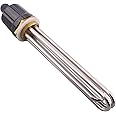 DERNORD 1-1/2 Inch Heating Element 3U Type Electrical Brewing Water Heater BSP Copper Flange 220V 3000W