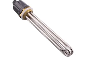 DERNORD Élément chauffant de 3,8 cm - Type 3U - Chauffe-eau électrique - Bride en cuivre BSP - 220 V - 3000 W