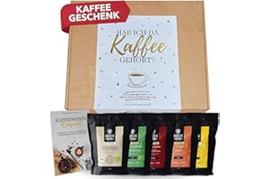 ‎BARISTA ROYAL Premium Kaffeebohnen Geschenkset - 5 x 100g Probierset Ganze Bohnen - Kaffee Geschenkidee für Männer & Frauen - Barista Specialty Coffee - Hab ich da Kaffee gehört?