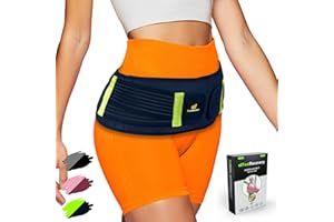 Pas Biodrowy Sacroiliac SI Kobiet i Mężczyzn - Orteza Biodra dla Ból Rwy Kulszowej i Staw Krzyżowo-Biodrowy - Pas Biodrowy Ortopedyczny Miednicy, Pleców i Ulga w Bólu Nóg - Neoprenowe (Zielony, S/M)