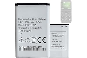 HIGHAKKU Batterie d'origine DBO-1000A pour Doro 2404, Doro 1370, Doro 5860, Doro 6040, Doro 6060, Doro 6820, Doro 6880