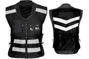 YXYECEIPENO Gilet Da Motociclista Gilet Da Motociclista Con Equipaggiamento Protettivo Viene Fornito Con 3 Dispositivi Di Protezione Rimovibili Gilet Da Moto Morbido E Facile Da Pulire, Adatto Per Moto E Fuoristr