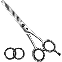 Haarschere Set Profi - 2 Extra Scharfe Edelstahl Friseurscheren Inkl. Effilierschere, Umhang & Zubehör Für Damen, Herren & Kinder