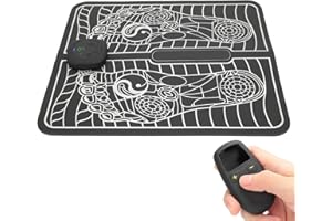 FILFEEL Elektryczny masażer do stóp, masażer do stóp USB EMS Mata Stymulator mięśni krążenia stóp dla kobiet mężczyzn, rozluźnij mięśnie sztywności, tryby 6, poziomy intensywności 9