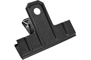 POERMA 8 Pezzi Bulldog Clip, 4.7 inch/120 mm Clip per Raccoglitori, Clip di Carta in Metallo per Artigianato, Disegni, Forniture per la Scuola e l'Ufficio