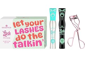 ‎ESSENCE COSMETICS essence Lash PRINCESS lengthening eye set 01 Crown Worthy Lashes, 3-teiliges Wimpern-Set, Länge, Volumen & Schwung, Wimpernzange, Primer & Mascara