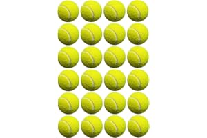 TENB 24 | 12 | 1 | X TENNIS BALLS Outdoor SPORTS Fun Strong Dog Fetch TOY Play Durable CRICKET Training Beach Leisure Coaching Throwing Catch Practice Garden Park Games Green Yellow UK FREE P&P