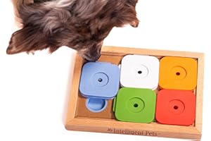 My Intelligent Dogs Jouet Chien Occupation Sudoku – Jouet Interactif Chien pour Entraînement Mental - Jeu Intelligence, Jouets pour Chiens Stimule Le Cerveau et Réduit l’Ennui - Medium Advanced Color