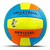 Hsport Softtouch Voleybol Topu Resmi Boyut No: 5 Premium Dikişli &Ccedil;ift Astarlı İ&ccedil; ve Dış Mekan i&ccedil;in Ma&ccedil; ve Antrenman Topu (Pom