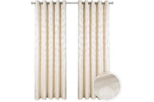 THE MILL SHOP CURTAINS - ACCESSORIES - TEXTILES The Mill Shop Halo Eyelet Curtains (1 Pair). Measures 45 x 48" (114 x 122cm). Washable Fully Lined Eyelet Curtains for Living Room or Bedroom - Genuine The Mill Shop Window Curtains