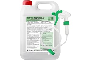 Elixir Gardens 4 Litre Deep Root Killing Glyphosate Weed Killer | 7.2g/l Herbicide & Weedkiller | Ready to Use Formula Supplied with Spray Head & Hose | 4L Bottle x 1