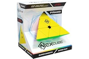 GOLIATH NEXCUBE PYRAMID - Jeu de Casse Tête Original Forme Triangle - Jeu pour Adulte et Enfants - Défi de Rapidité - Design Arrondi Facile à Tourner - Jeu de Réflexion, Développe Imagination & Créativité
