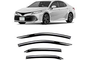 CLIM ART Adhes Deflectores de Aire para/Compatible con Toyota Camry 2017-2025 sedán - Deflectors Ventanilla - Accesorios Coche - Derivabrisas - Deflectores de Viento -Cortavientos Ventana Coche - 4ud