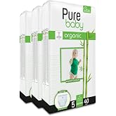 Pure Baby Organik Bambu &Ouml;zl&uuml; K&uuml;lot Bez 3'L&uuml; Paket 5 Numara Junior 120 Adet