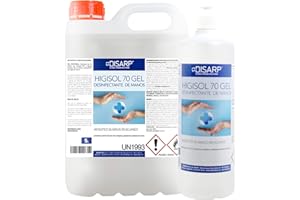 DISARP GLOBAL HYGIENE SOLUTIONS HIGISOL 70 GEL HIGIENIZANTE DE MANOS SIN ACLARADO ENVASE 5L