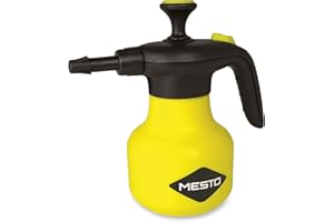 Mesto Drucksprühgerät Typ 3132K (Handsprüher 1 Liter, max. Druck 3 bar, Sprühflasche für Schädlingsbekämpfung, große Einfüllöffnung, Dichtungen NBR), Gelb