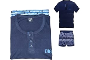 DEMONA Pigiama Uomo Ragazzo Estivo Primaverile Morbido Cotone Mezza Manica E Pantaloncino Canotta Girocollo Nuovo Offerta Intimo Vari Colori