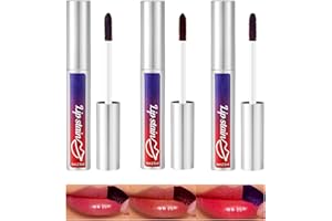 PETANSY 3 Colors Peel Off Lip Stain, Peel Off Lip Liner Set, Matte Finish Lip Liner Pencil, Waterproof Long Lasting Tattoo Liquid Lipstick, Removable Lip Tint Stains