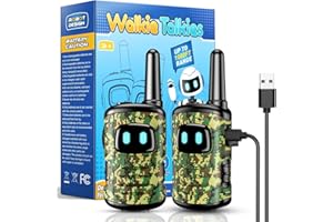 Veopoko Walkie Talkie for Kids, Rechargeable Toys for 3-12 Year Olds, Gifts for Boys & Girls, Xmas Gifts, Outdoor Toys