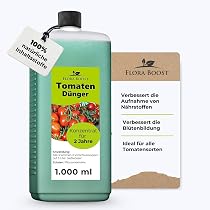 Konfitee Tomaten Dnger Flora Boost 1000ml I Fr bis zu 200L Giewasser I  Dnger fr Tomaten- & Gemsepflanzen I Flssiger Blatt- & Wurzeldnger I  100% natrlicher Pflanzendnger : Amazon.de: Garten