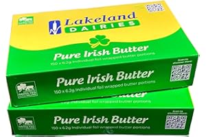 Lakeland Irish Butter Portions 2 x 150 Individual Foil Wrapped Portions from GREAT BRITISH TRADING LIMITED
