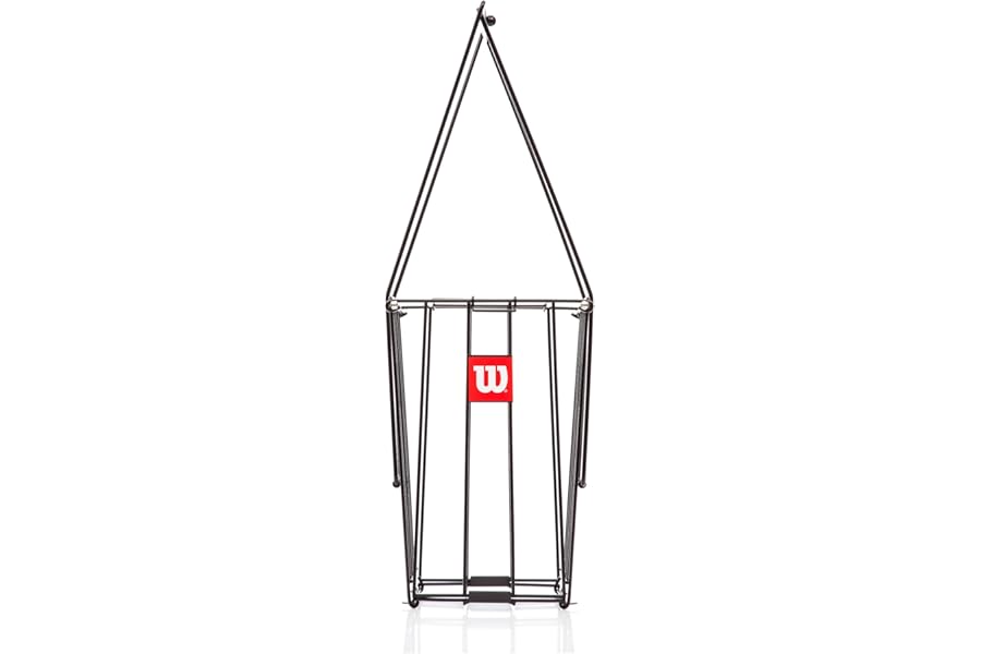 Wilson Ez Pick-up 75 / Z3235 Ball Collection Basket for Training Black