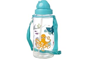 Puckator Fun Sealife Bottiglia d'Acqua, Plastica Senza BPA, Multicolore, 110 unità